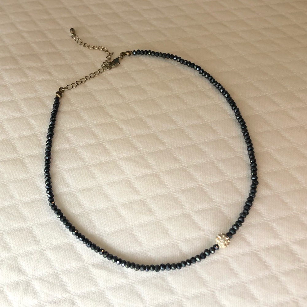 Navy, Sparkly choker
